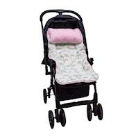 Colchoneta para Coches maternelle Rosado Cometa, para coche de paseo o en la silla de auto, acolchado, suave, reversible, adaptable